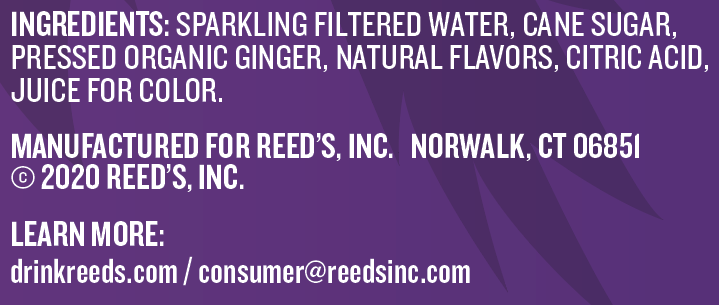 REED'S BLACKBERRY GINGER ALE 24 PACK
