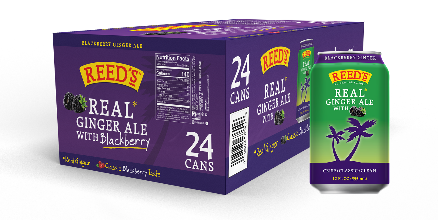 REED'S BLACKBERRY GINGER ALE 24 PACK