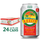 Reed's Zero Sugar Extra Ginger Beer can and box displayed, with an emphasis on natural ingredients
