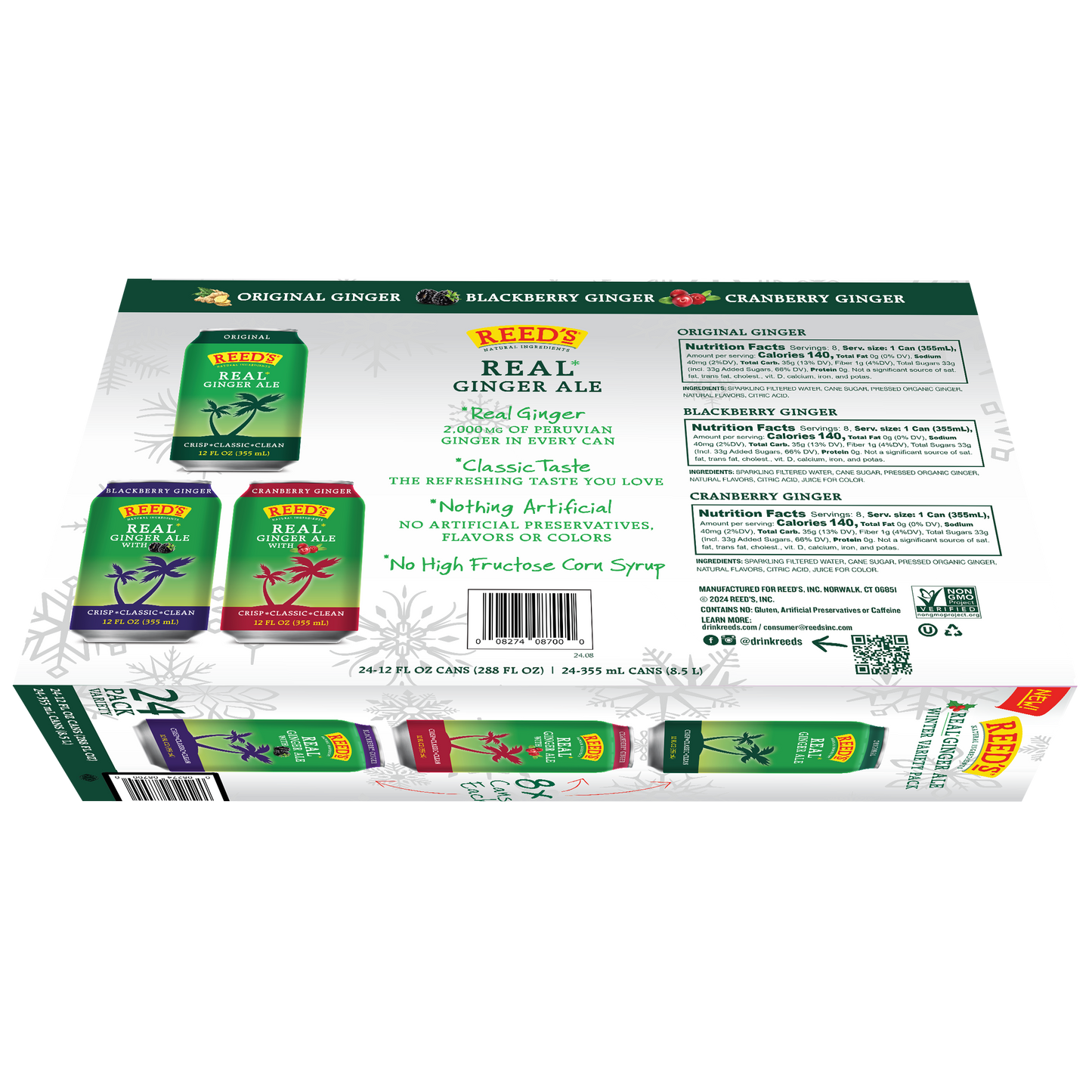 REED'S GINGER ALE VARIETY PACK