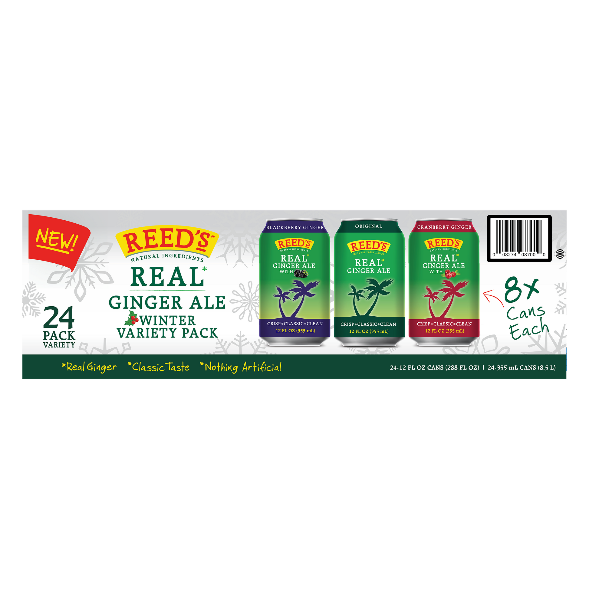 REED'S GINGER ALE VARIETY PACK