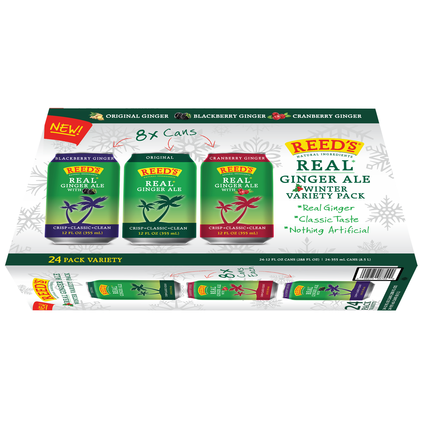 REED'S GINGER ALE VARIETY PACK