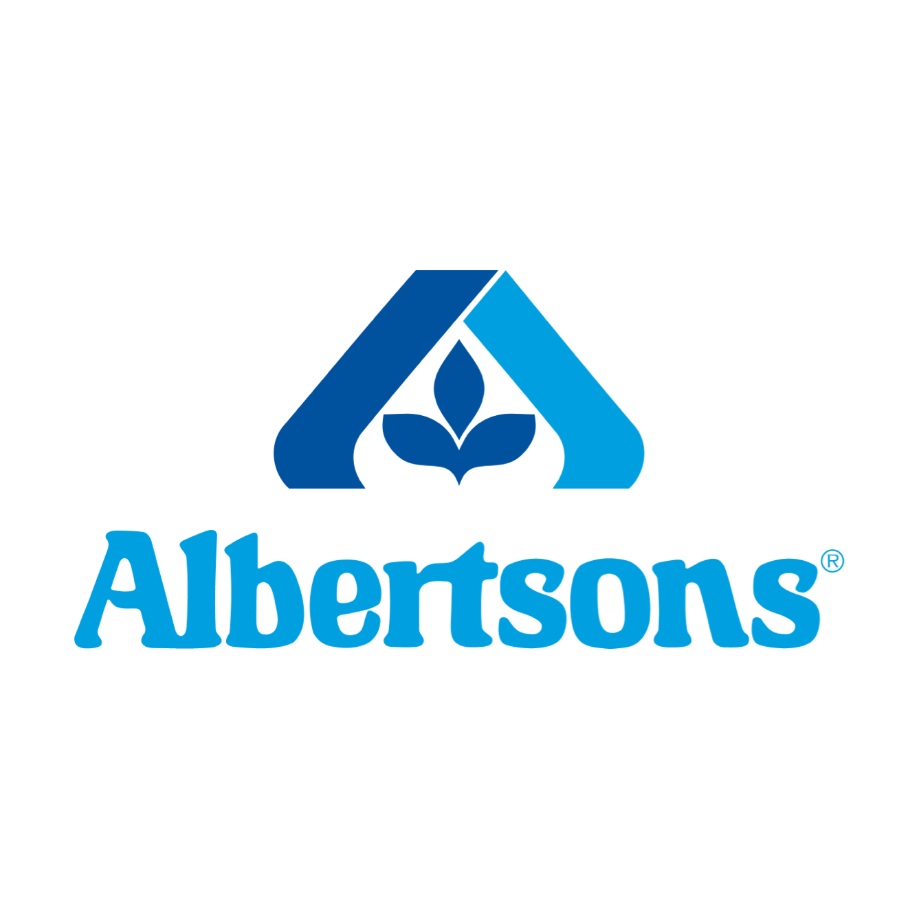 Albertsons logo: blue text