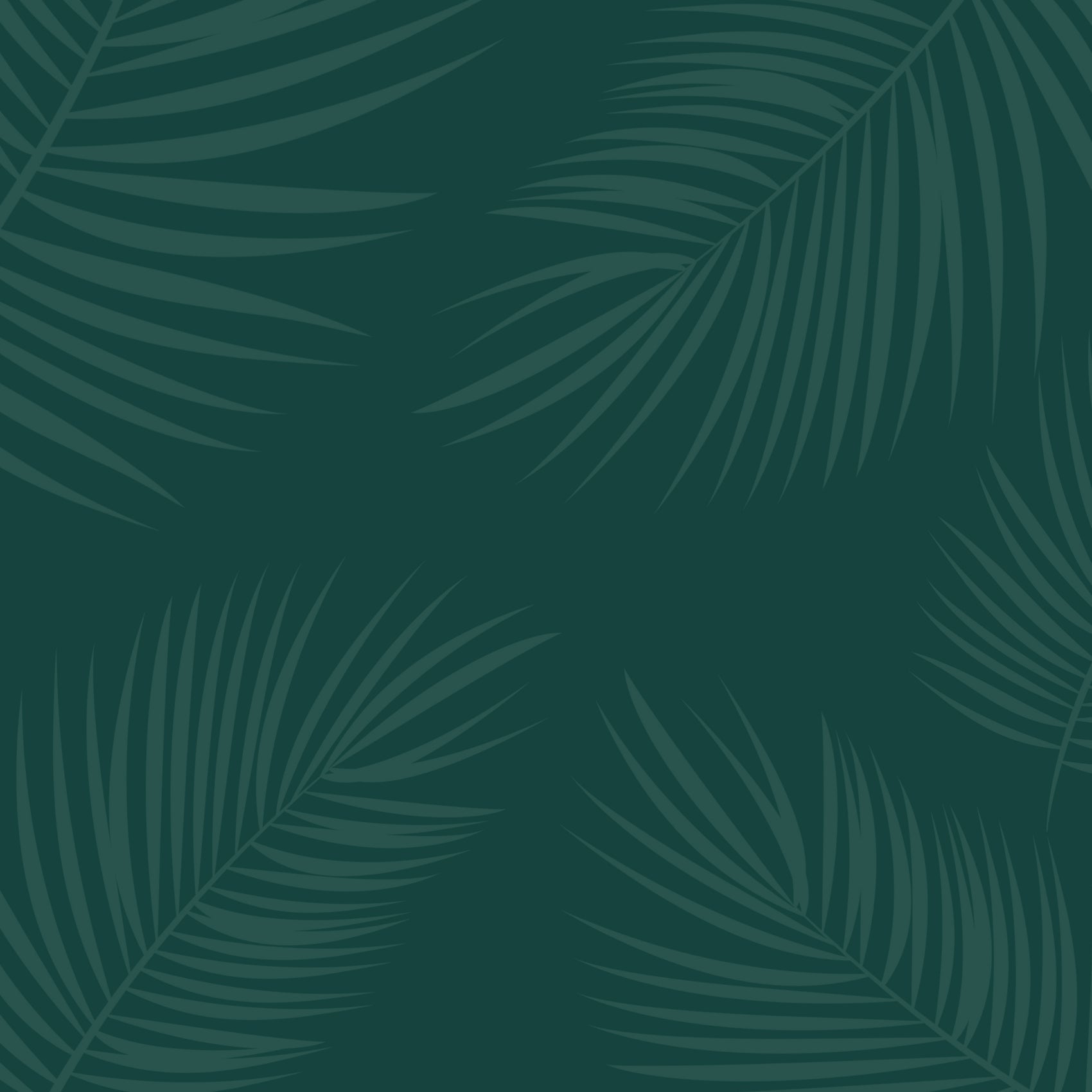 Dark green background with ferns.