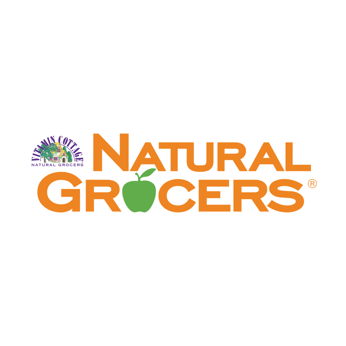 Natural Grocers Logo: orange text
