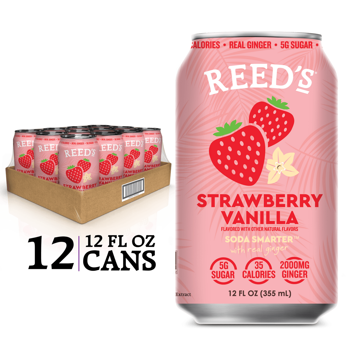 NEW! Strawberry Vanilla Multifunctional Soda - Reed'sInc