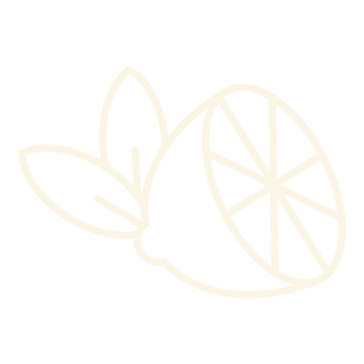 A white vector a sliced lemon.