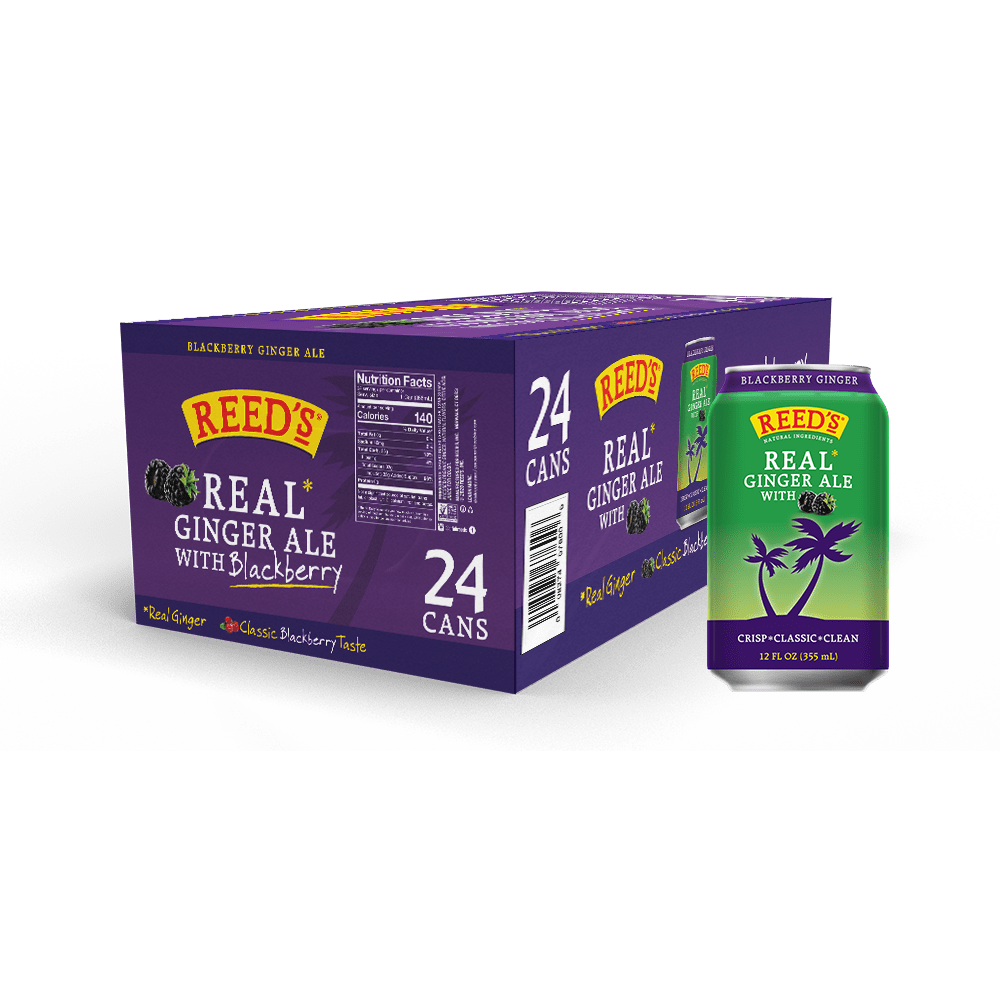 REED'S BLACKBERRY GINGER ALE 24 PACK - Reed's Inc.