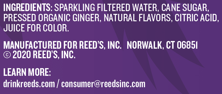 REED'S BLACKBERRY GINGER ALE 24 PACK - Reed's Inc.