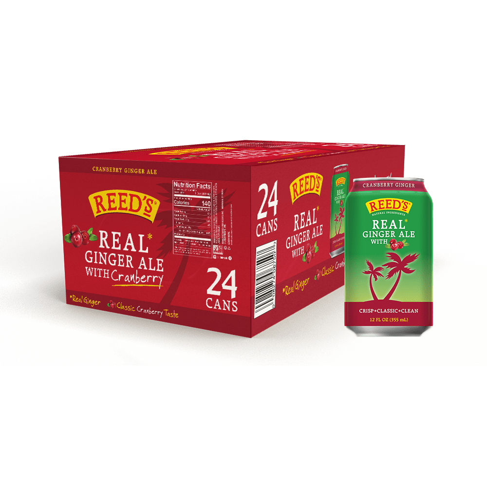 REED'S CRANBERRY GINGER ALE 24 PACK - Reed's Inc.