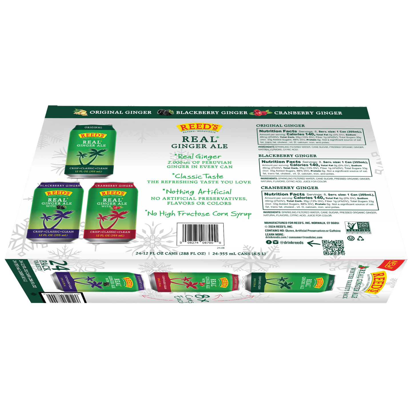 REED'S GINGER ALE VARIETY PACK