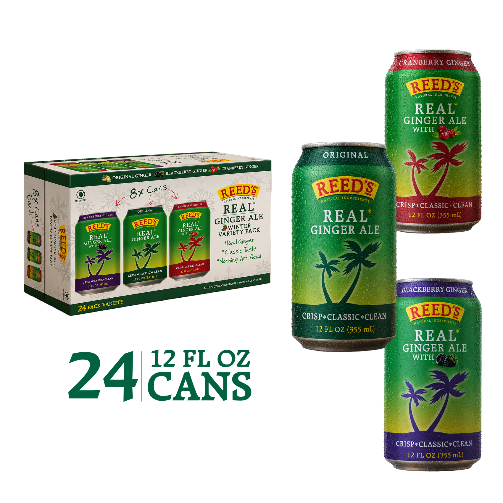 REED'S GINGER ALE VARIETY PACK
