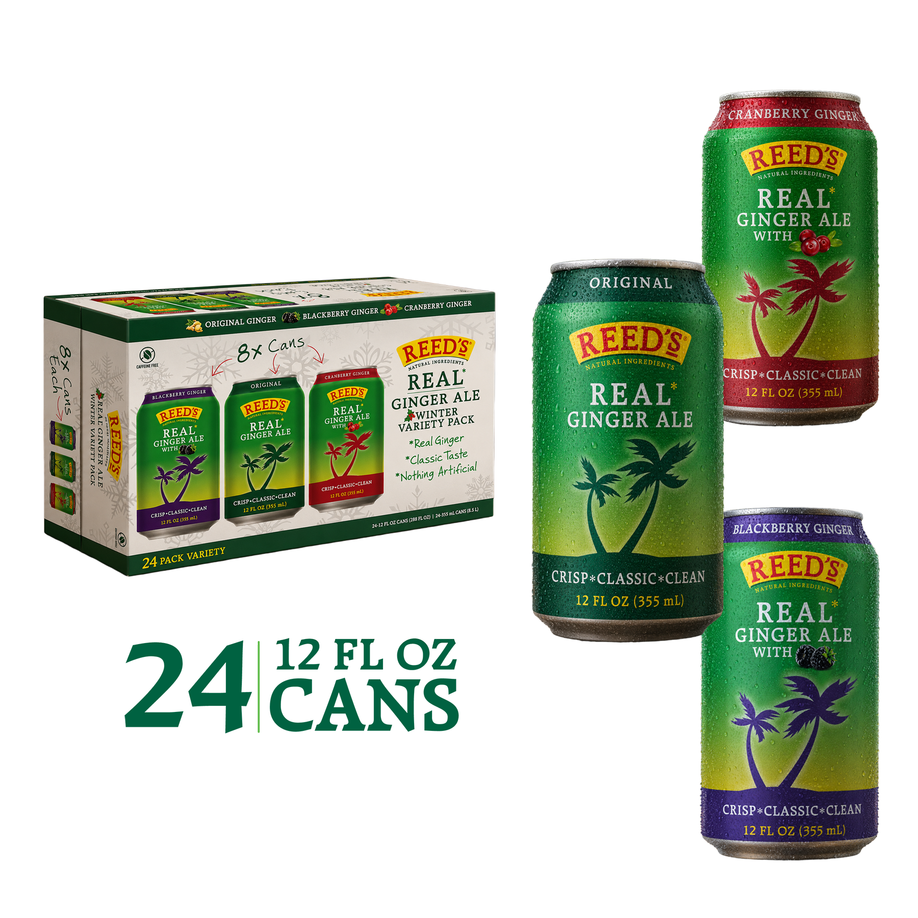 REED'S GINGER ALE VARIETY PACK