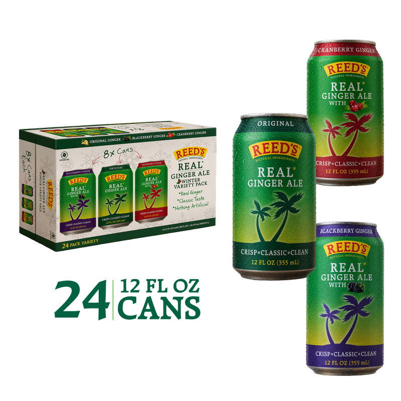 Sold out By Reed'sInc REED'S GINGER ALE VARIETY PACK 4.7 / 5.0 14 reviews 14 total reviews Regular price $39.99 Sold out