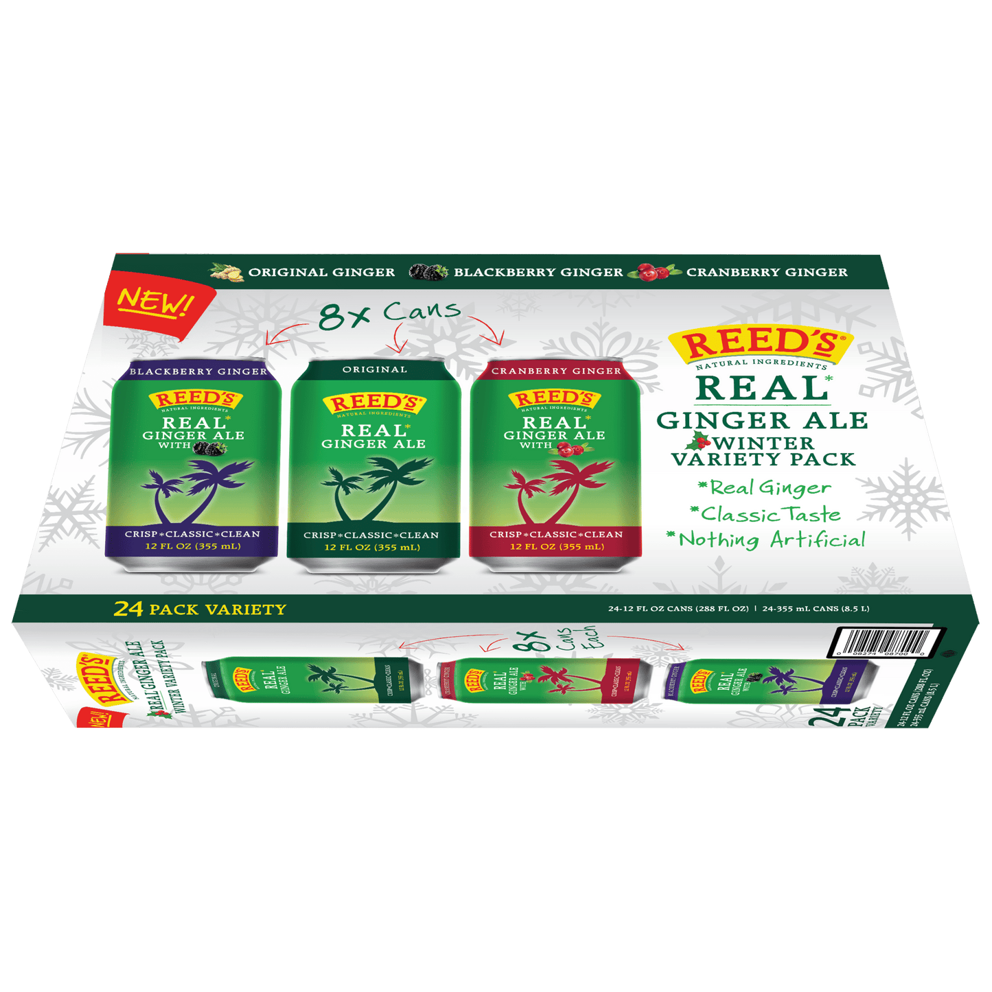 REED'S GINGER ALE VARIETY PACK