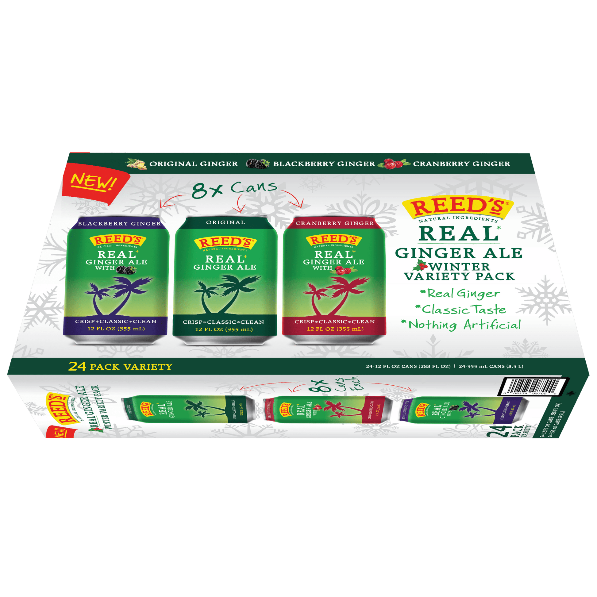 REED'S GINGER ALE VARIETY PACK