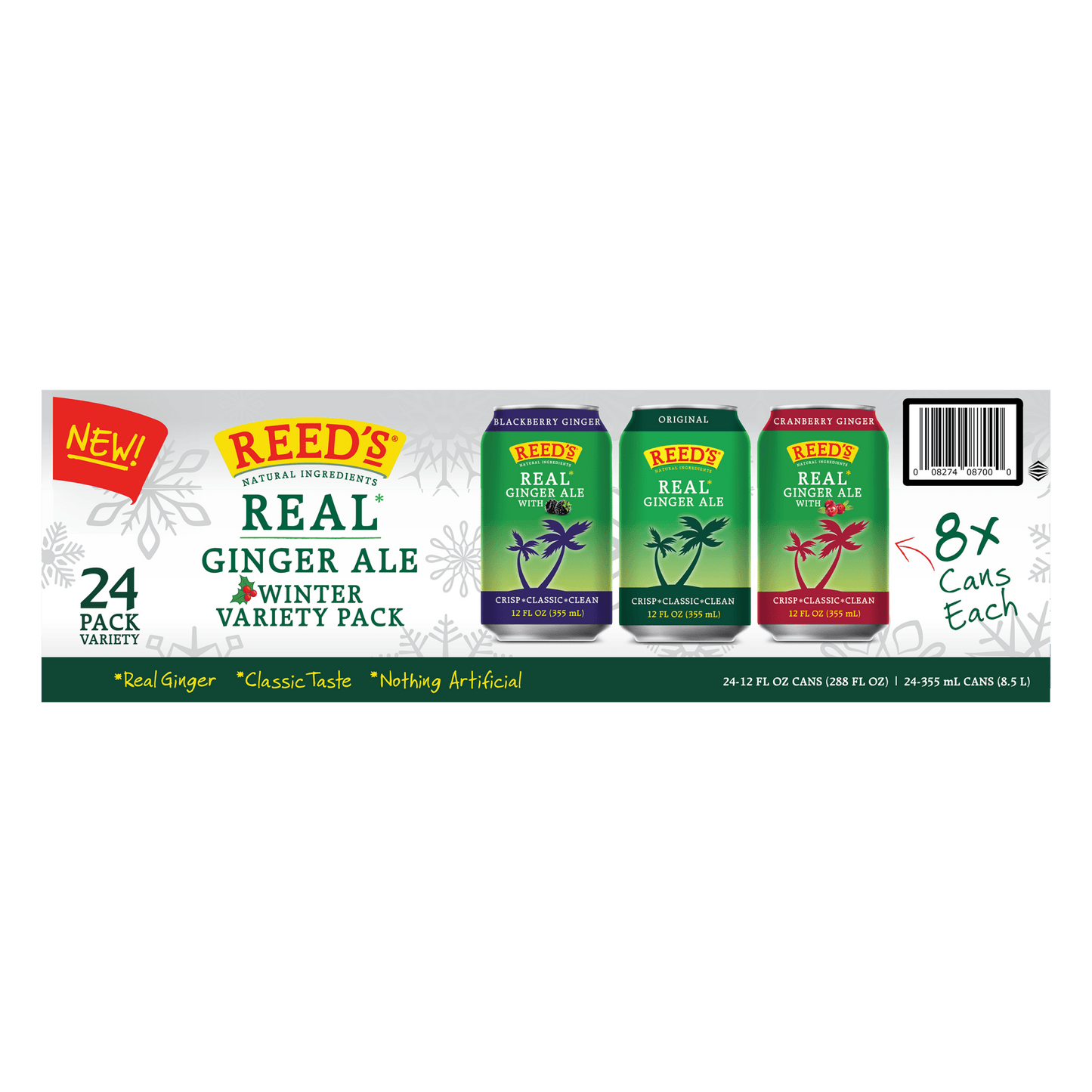 REED'S GINGER ALE VARIETY PACK