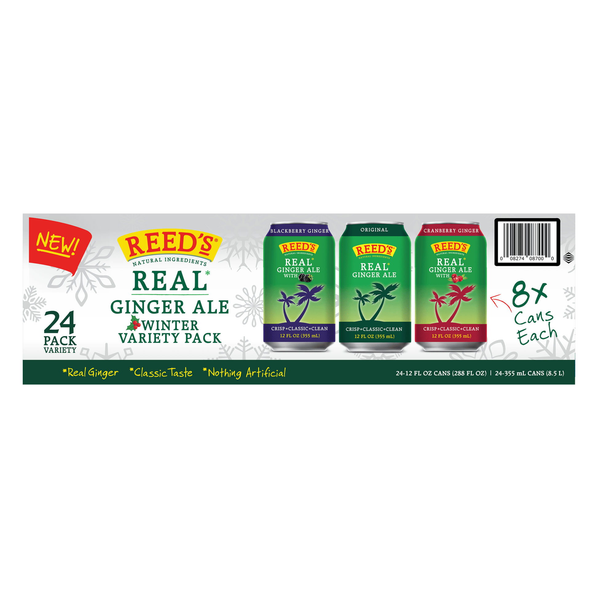 REED'S GINGER ALE VARIETY PACK