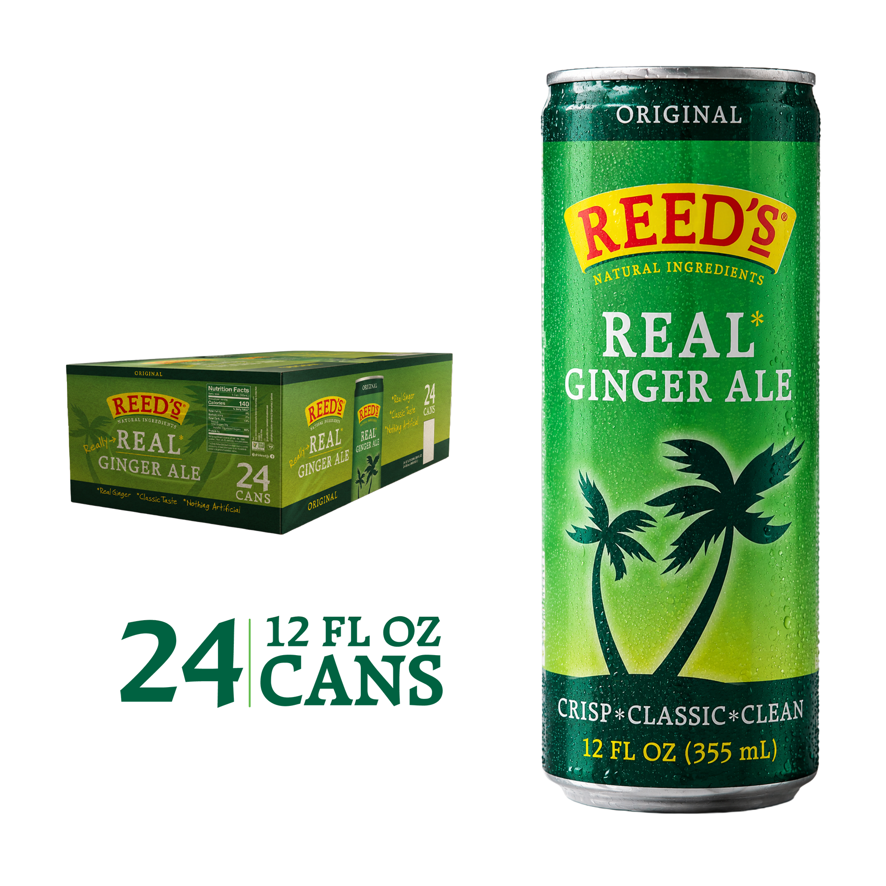 REED'S REAL GINGER ALE SLIM 24 PACK