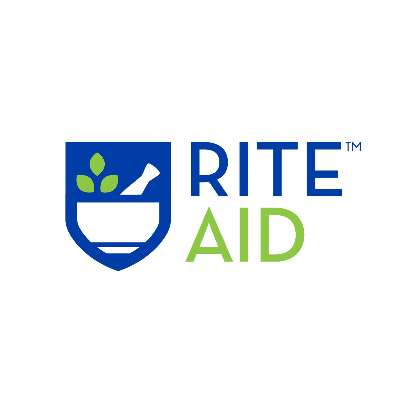 Rite Aid logo: blue and green text
