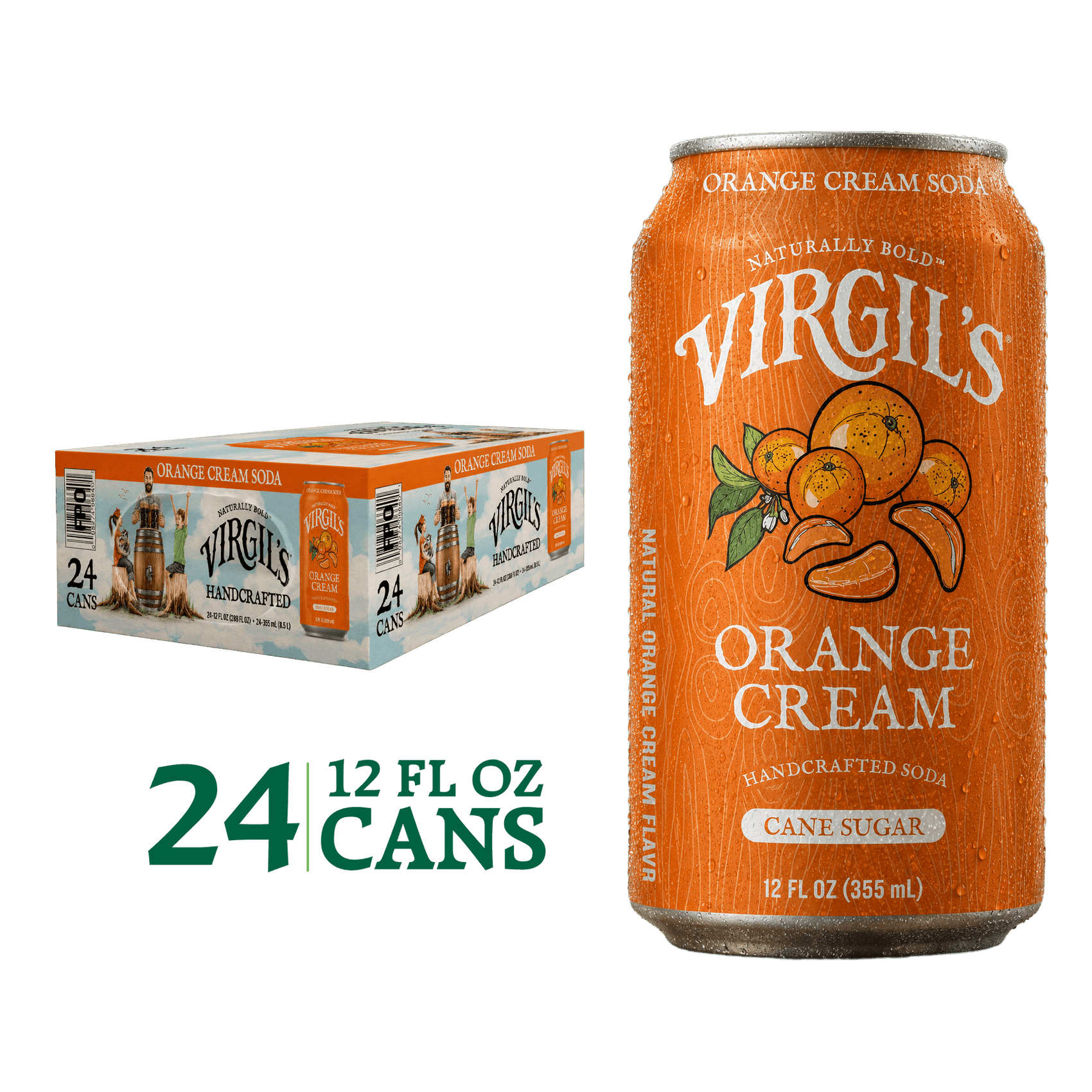 VIRGIL'S HANDCRAFTED ORANGE CREAM CANS