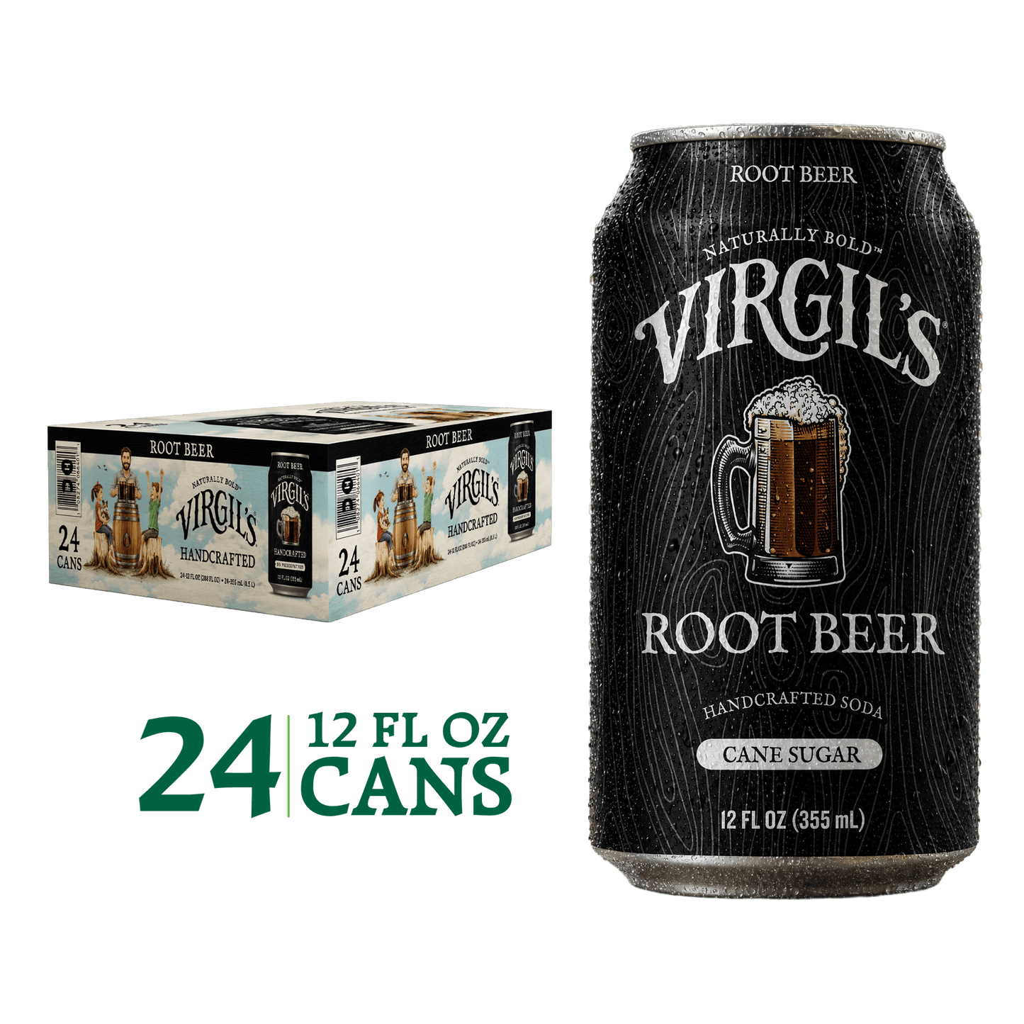 VIRGIL'S HANDCRAFTED ROOT BEER CANS